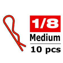 Load image into Gallery viewer, CORALLY BODY CLIPS 45 BENT MEDIUM RED 10 PCS