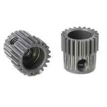 Load image into Gallery viewer, CORALLY 64 DP PINION SHORT HARD ANODISED AL7075 21 TEETH SHAFT DIA. 3.17MM
