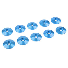 Load image into Gallery viewer, CORALLY ALUMINIUM WASHER FOR M3 BUTTON HEAD SCREWS OD=15MM BLUE 10PCS