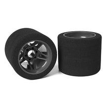 Load image into Gallery viewer, CORALLY ATTACK FOAM TYRES 1/8 SSX8 32 SHORE REAR 72MM CARBON FLEX RIMS 2PCS