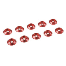 Load image into Gallery viewer, CORALLY ALUMINIUM WASHER FOR M3 BUTTON HEAD SCREWS OD=10MM RED 10PCS