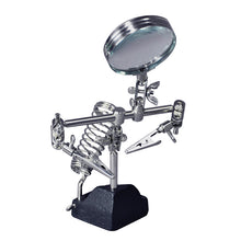 Load image into Gallery viewer, CML HELPING HANDS w/MAGNIFIER SOLDERING IRON REST &amp; 2 ARMS