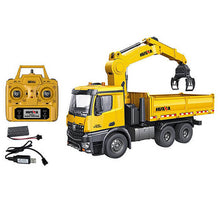 Load image into Gallery viewer, HUINA 1:14 RC TIMBER GRAB DUMP TRUCK 2.4G
