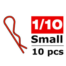 Load image into Gallery viewer, CORALLY BODY CLIPS 45 BENT SMALL RED 10 PCS