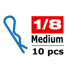 Load image into Gallery viewer, CORALLY BODY CLIPS 45 BENT MEDIUM BLUE 10 PCS