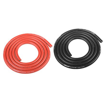Load image into Gallery viewer, CORALLY ULTRA V+ SILICONE WIRE SUPER FLEXIBLE BLACK AND RED 10AWG 2683/0.05 STRANDS OD 5.5MM 2 X 1M