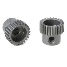 Load image into Gallery viewer, CORALLY 64 DP PINION SHORT HARD ANODISED AL7075 24 TEETH SHAFT DIA. 3.17MM
