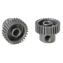 Load image into Gallery viewer, CORALLY 64 DP PINION SHORT HARD ANODISED AL7075 28 TEETH SHAFT DIA. 3.17MM
