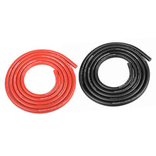 Load image into Gallery viewer, CORALLY ULTRA V+ SILICONE WIRE SUPER FLEXIBLE BLACK AND RED 12AWG 1731/0.05 STRANDS OD 4.5MM 2 X 1M