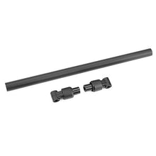 Load image into Gallery viewer, CORALLY CHASSIS TUBE FRONT 197.5MM ALUMINUM BLACK 1 SET