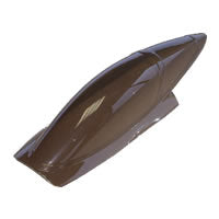Load image into Gallery viewer, FMS F16 Fighting Falcon Canopy W/Magnets Plastic (White)