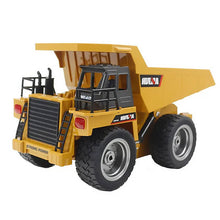 Load image into Gallery viewer, HUINA 1/18TH 2.4G 6CH RC DUMP TRUCK w/DIE CAST CAB