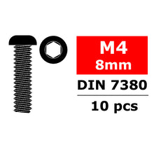 Load image into Gallery viewer, CORALLY STEEL SCREWS M4 X 8MM HEX BUTTON HEAD 10 PCS