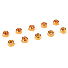 Load image into Gallery viewer, CORALLY ALUMINIUM WASHER FOR M2.5 SOCKET HEAD SCREWS OD=7MM GOLD 10PCS