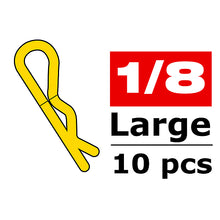 Load image into Gallery viewer, CORALLY BODY CLIPS 45 BENT LARGE GOLD 10 PCS