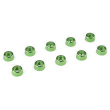 Load image into Gallery viewer, CORALLY ALUMINIUM WASHER FOR M2.5 SOCKET HEAD SCREWS OD=7MM GREEN 10PCS