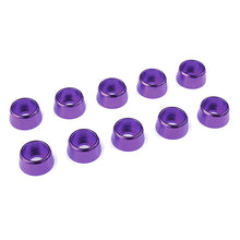 Load image into Gallery viewer, CORALLY ALUMINIUM WASHER FOR M4 SOCKET HEAD SCREWS OD=10MM PURPLE 10PCS
