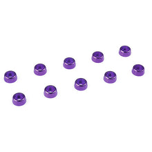 Load image into Gallery viewer, CORALLY ALUMINIUM WASHER FOR M2 SOCKET HEAD SCREWS OD=6MM PURPLE 10PCS