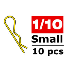 Load image into Gallery viewer, CORALLY BODY CLIPS 45 BENT SMALL GOLD 10 PCS