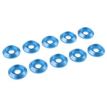 Load image into Gallery viewer, CORALLY ALUMINIUM WASHER FOR M4 BUTTON HEAD SCREWS OD=12MM BLUE 10PCS