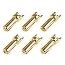 Load image into Gallery viewer, CORALLY BULLIT CONNECTOR 3.5MM MALE SOLID TYPE GOLD PLATED U