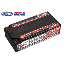 Load image into Gallery viewer, CORALLY VOLTAX 120C LIPO BATTERY 5000MAH 7.4V SHORTY 2S 4MM BULLIT