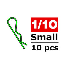 Load image into Gallery viewer, CORALLY BODY CLIPS 45 BENT SMALL GREEN 10 PCS