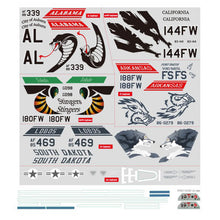 Load image into Gallery viewer, FMS F-16C FIGHTING FALCON 70MM DECAL SHEET