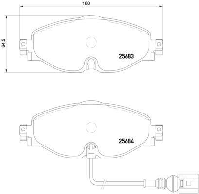 Brembo Brake Pad, P 85 126