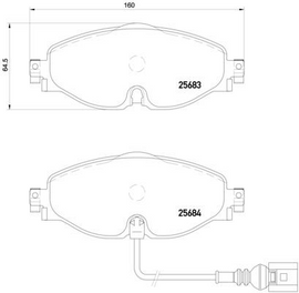Brembo Brake Pad, P 85 126