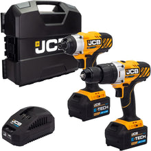 Load image into Gallery viewer, JCB 18V Cordless Impact Driver &amp; Combi Drill Twinpack Kit