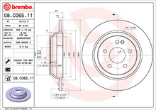 Load image into Gallery viewer, Brembo Painted Brake Disc, 08.C065.11