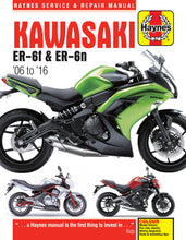 Load image into Gallery viewer, Kawasaki ER-6f &amp; ER-6n (06 - 16) Haynes Repair Manual (Paperback)