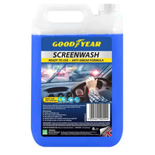 Load image into Gallery viewer, Goodyear Car Anti Smear Screenwash Wash Soap Cleaning Clearer Spray 5L