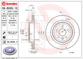 Brembo Painted Brake Disc, 09.B026.11