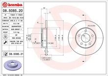 Load image into Gallery viewer, Brembo Painted Brake Disc, 08.5085.21