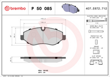 Load image into Gallery viewer, Brembo Brake Pad, P 50 085
