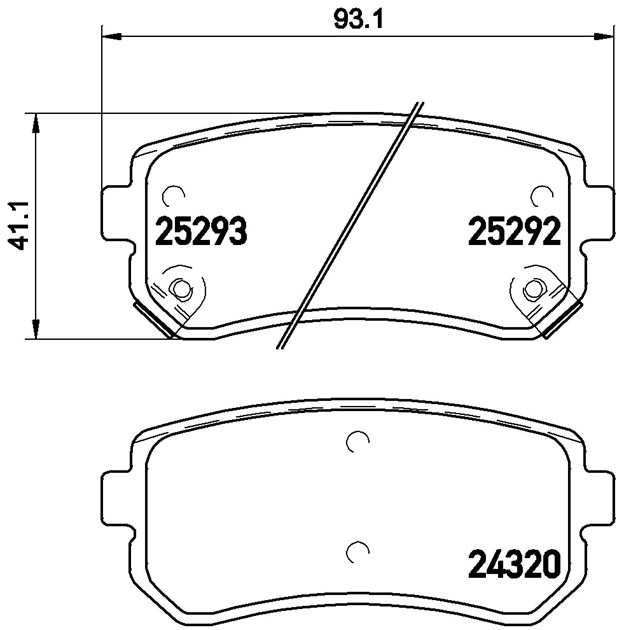 Brembo Brake Pad, P 30 051