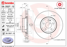 Load image into Gallery viewer, Brembo Painted Brake Disc, 09.D527.13