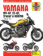 Load image into Gallery viewer, Yamaha MT-07, Tracer &amp; XSR700 (14 to 17) Haynes Repair Manual (Paperback)