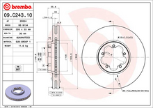 Load image into Gallery viewer, Brembo Brake Disc, 09.C243.10