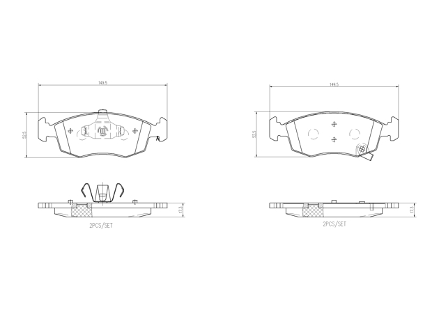 Brembo Brake Pad, P 11 031