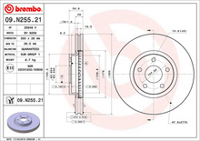 Load image into Gallery viewer, Brembo Painted Brake Disc, 09.N255.21