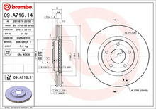 Load image into Gallery viewer, Brembo Painted Brake Disc, 09.A716.11