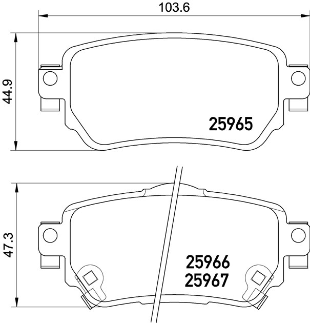 Brembo Brake Pad, P 56 098