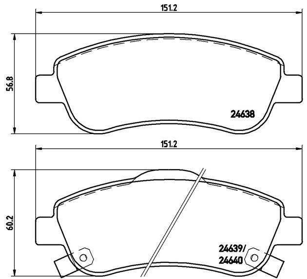 Brembo Brake Pad, P 28 045