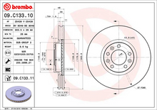 Load image into Gallery viewer, Brembo Painted Brake Disc, 09.C133.11