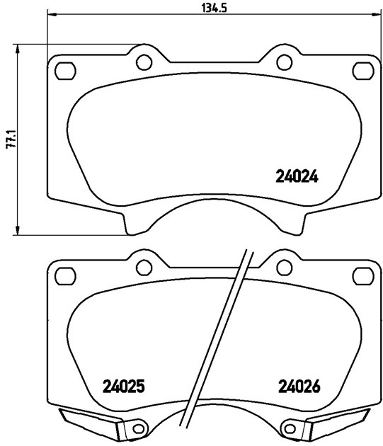 Brembo Brake Pad, P 83 066