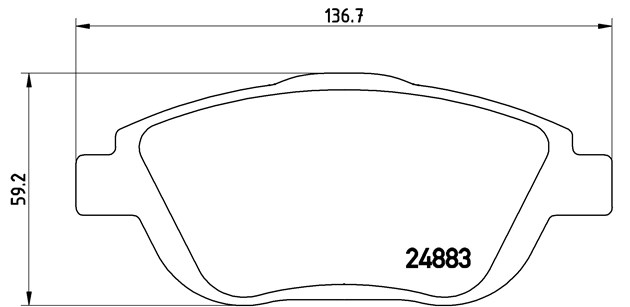 Brembo Brake Pad, P 61 103