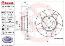 Load image into Gallery viewer, Brembo Brake Disc Max, 09.C894.75